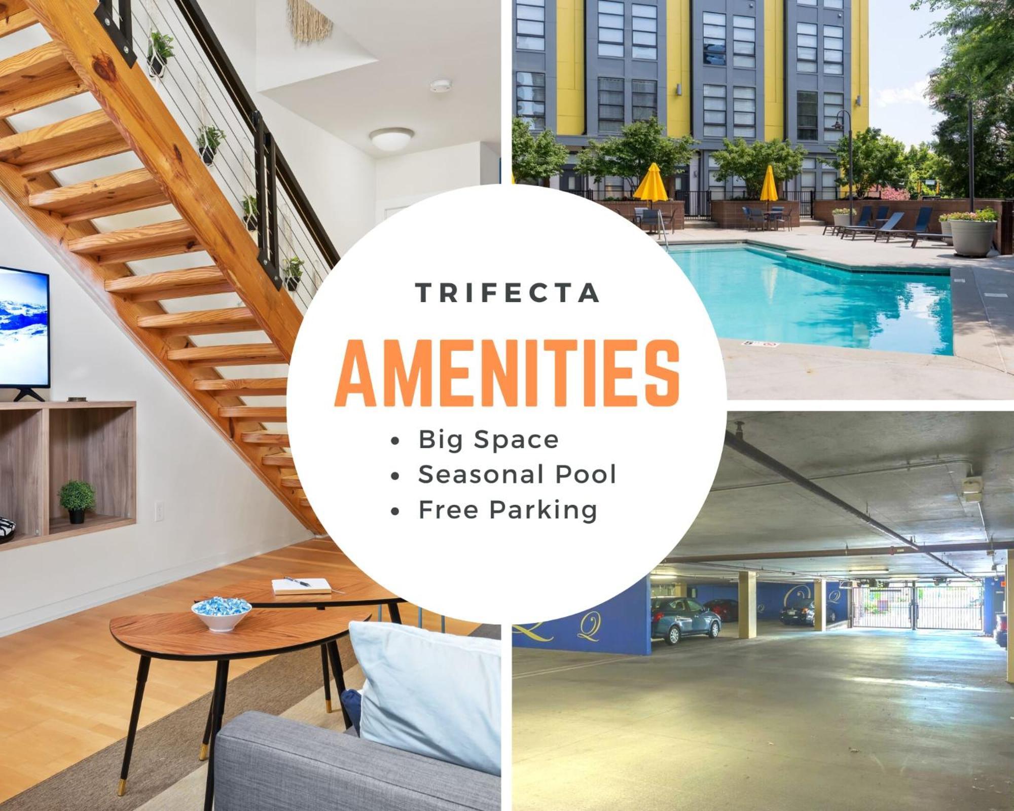 Trifecta Ace Location Pool & Gym Superhost Apartment Charlotte Exterior photo